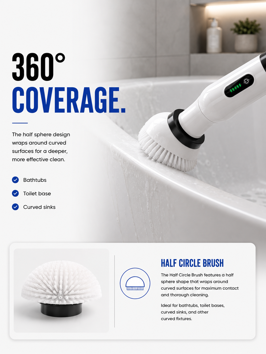 ScrubX One™ | Cordless Electric Spin Scrubber